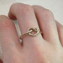 Rose Gold Proposal Love Knot Ring, thumbnail 8 of 9