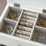 Personalised Watercolour Florals White Jewellery Box, thumbnail 6 of 6
