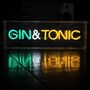 Gin And Tonic Neon Light Box, thumbnail 1 of 2