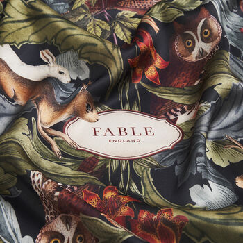 Winter Solstice Tales Green Square Scarf, 6 of 9