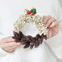 Christmas Figgy Pudding Dried Flower Tree Decoration, thumbnail 2 of 2