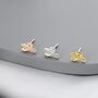 Tiny Cactus Stud Earrings In Sterling Silver, thumbnail 4 of 12