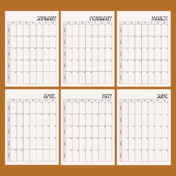Large 2024 Calendar | Simply Neutral | A3, 11 of 11