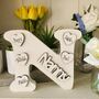 Personalised Nanny N Letter Ivory Mother's Day Gift, thumbnail 8 of 8