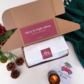 Personalised Son Christmas Candle Gift Set, 5 of 8