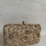Gold Silk Handcrafted Clutch Bag, thumbnail 1 of 9