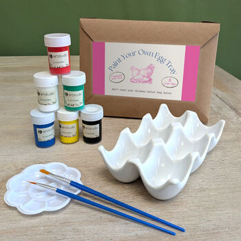 Paint Your Own Ceramic Egg Tray, 2 of 3