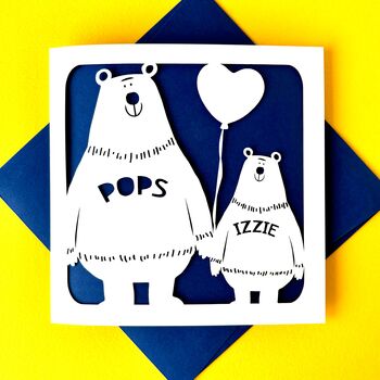 Cute Bears Personalised Father's Day Card, 3 of 5