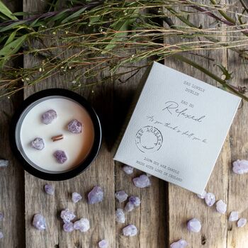 Eau So Relaxed Candle With Amethyst Stones, 2 of 2