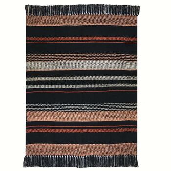 Multicolor Black Throw, 2 of 3