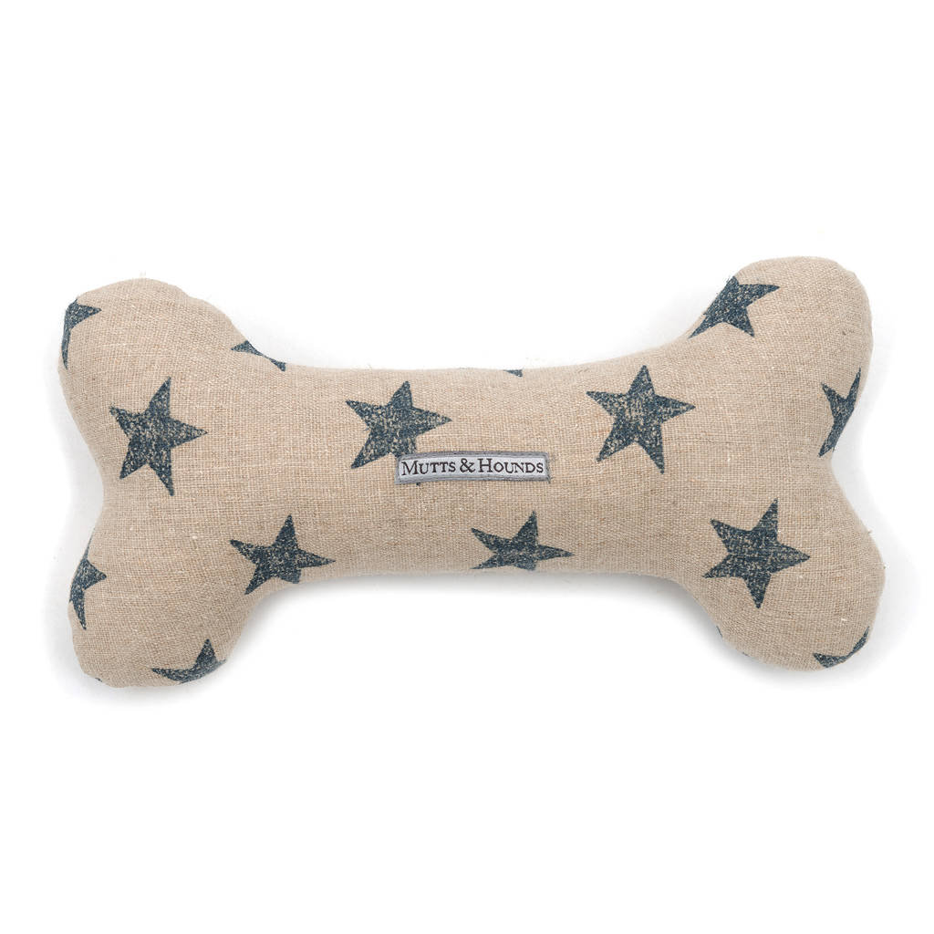 stars and stripes squeaky bone dog toys by mutts & hounds ...