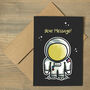 Personalised Space Astronaut Greeting Card, thumbnail 2 of 2