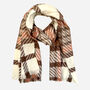 Brown Tartan Cosy Winter Scarf, thumbnail 1 of 6