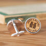 Bear Couple Personalised Cufflinks For Valentines Day With Hidden Message, thumbnail 2 of 3