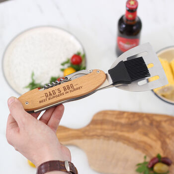 Personalised Dad's Best Barbecue Multi Tool Gadget, 7 of 12