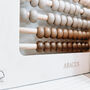 Personalised Wooden Cream Abacus Toy, thumbnail 3 of 6