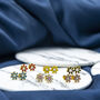 One Pc Stainless Steel Colourful Daisy Flower Studs, thumbnail 2 of 12