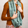 Infinity Scarf Soft Lambswool Inspired By Nature, thumbnail 1 of 7