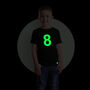 Age Eight Glow In The Dark Birthday Age T Shirt Eight, thumbnail 1 of 2