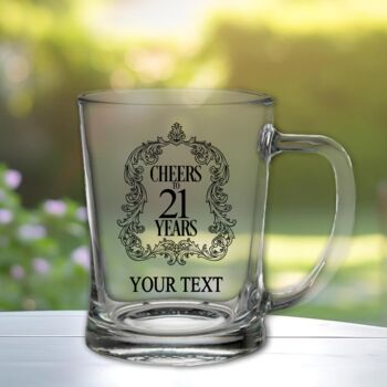 Personalised Cheers Birthday, Milestone And Retirement Gift Tankard, 2 of 6