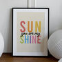 You Are My Sunshine Print – Unframed A1, A2, A3, A4, A5, A6, thumbnail 2 of 3