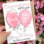 Personalised Balloons Congratulations New Baby Card, thumbnail 2 of 12