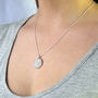 Lucky Sixpence Necklace In Sterling Silver, thumbnail 7 of 9