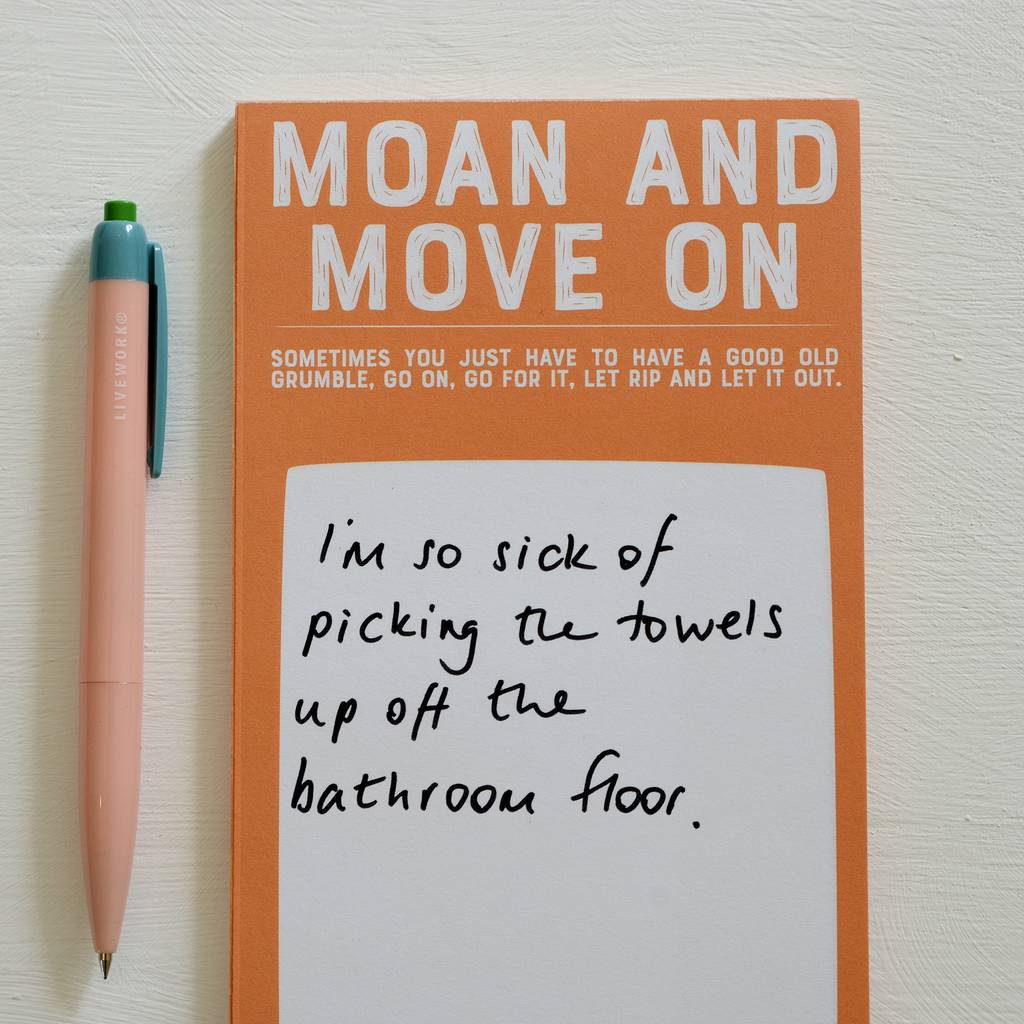 Moan And Move On Note Pad, 1 of 3