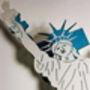 Statue Of Liberty New York Pop Up Card, thumbnail 3 of 3