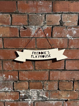 Personalised Wooden Hanging Sign, 5 of 5