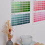 Paint Chip Colour Swatch Wall Planner 2025, thumbnail 8 of 12