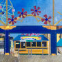 'Coney Island, New York' Recycled Paper Collage Print, thumbnail 5 of 5