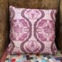 Tiger Chinoiserie Print Velvet Piped Cushion, thumbnail 3 of 4
