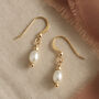 Freshwater Pearl Wedding Earrings, thumbnail 1 of 6