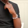 Chunky Stainless Steel Heavy Bracelet For Men, thumbnail 7 of 12