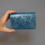 Leather Passport Cover With Embossed World Map, thumbnail 3 of 12