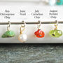 Personalised Initial Birthstone Necklace, thumbnail 6 of 8