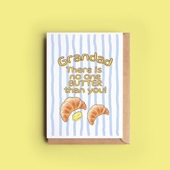 Buttery Croissant Card For Dad, Daddy Or Grandad, 2 of 3