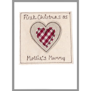 Personalised Heart 1st Christmas Card, 7 of 12