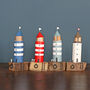 Lighthouse On Driftwood Block Decoration, thumbnail 1 of 8