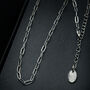 Men's Polished Stainless Steel Paperclip Chain, thumbnail 1 of 5