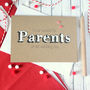 Personalised Parents Wedding Day Card, For Mum And Dad, thumbnail 1 of 7