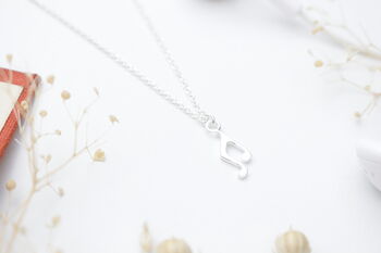 Sterling Silver Music Note Necklace, 4 of 7