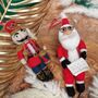 Handmade Felt Nutcracker Ned Christmas Decoration, thumbnail 7 of 7