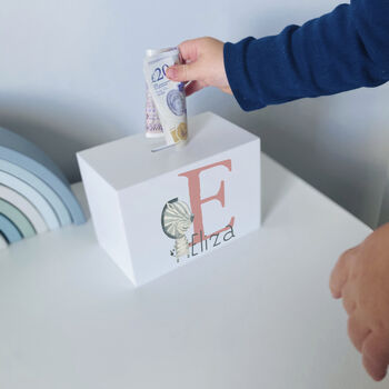Safari Fun Childrens Personalised Money Box, 4 of 4