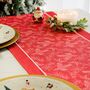 Christmas Table Place Mats Red Holly Four Pack, thumbnail 2 of 4