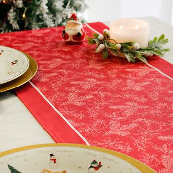 Christmas Table Place Mats Red Holly Four Pack, 2 of 4