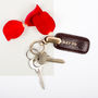 Personalised Father's Day Leather Key Ring. 'The Ponte', thumbnail 8 of 10
