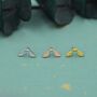 Sterling Silver Sycamore Seed Stud Earrings, thumbnail 7 of 12