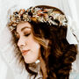 Aurelia Rust Dried Flower Crown Wedding Headband, thumbnail 1 of 3